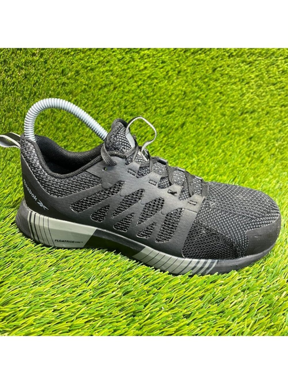 Reebok Fusion Flexweave Womens Size 6.5M Black Composite‎ Toe Safety Work Shoes